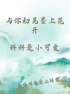 与你初见墨上花开